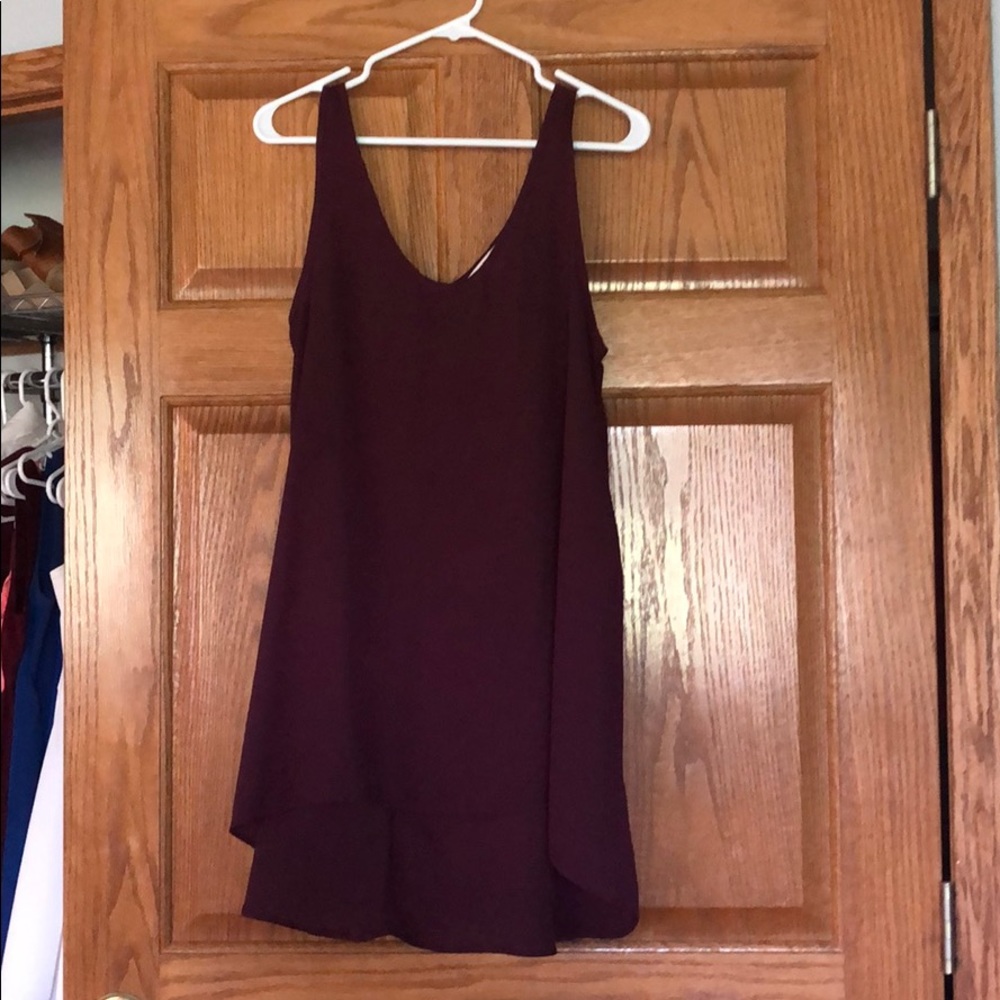 Burgundy Dress